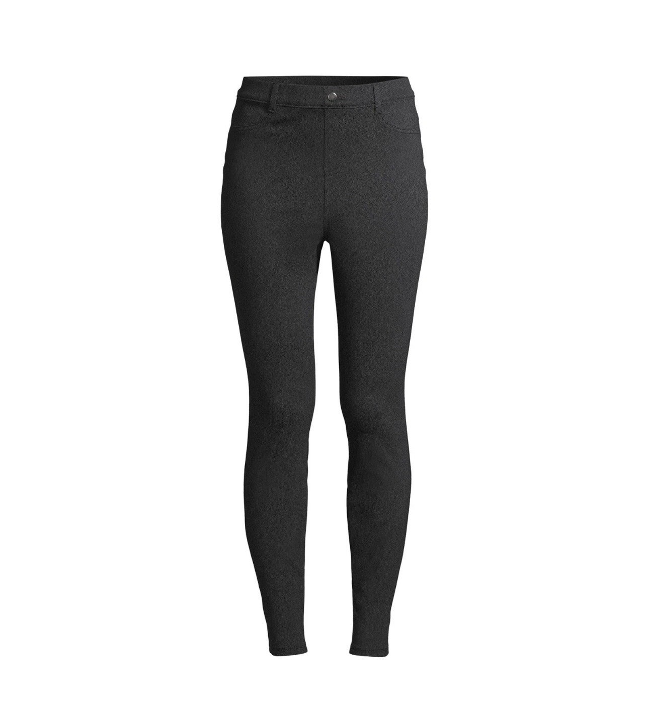 New TIME AND TRU Charcoal Grey Heather Hi-Rise Skinny Jegging Med 8/10 #7012-15
