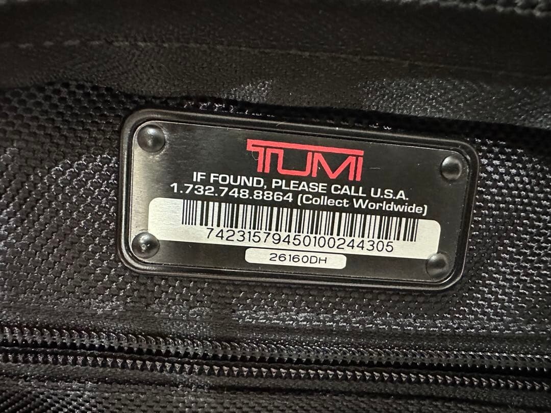 TUMI 26160DH Black Ballistic Nylon Expandable 2Way Business Briefcase Laptop Bag