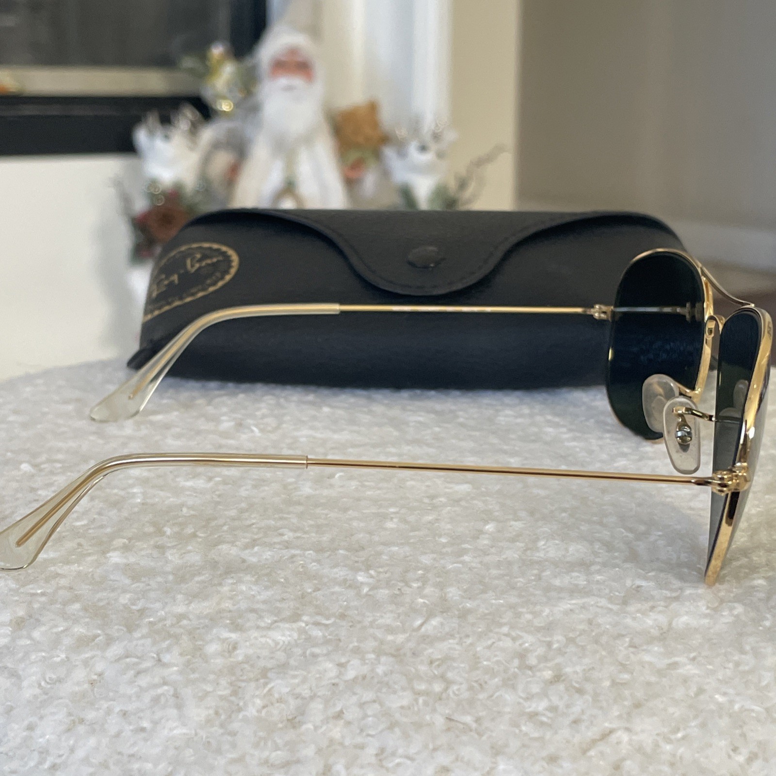 Ray-Ban RB3362 Cockpit Sunglasses 001/GF Gold Metal Frame Green Lens