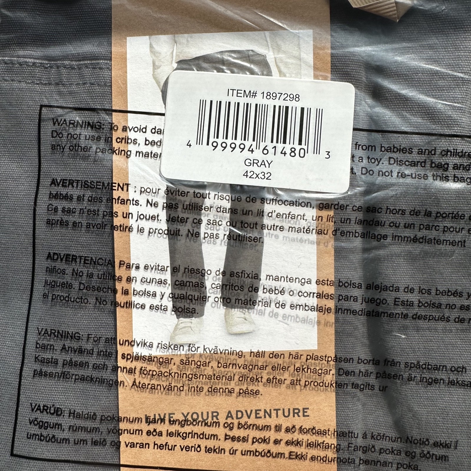 Eddie Bauer Canvas Utility Pants Men’s 42×32 Gray Stretch Work Outdoor NEW