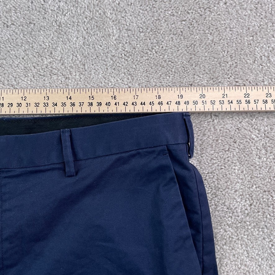 J Crew Bowery Pants Mens 38×32 Navy Blue Chino Slim Fit Business Trousers
