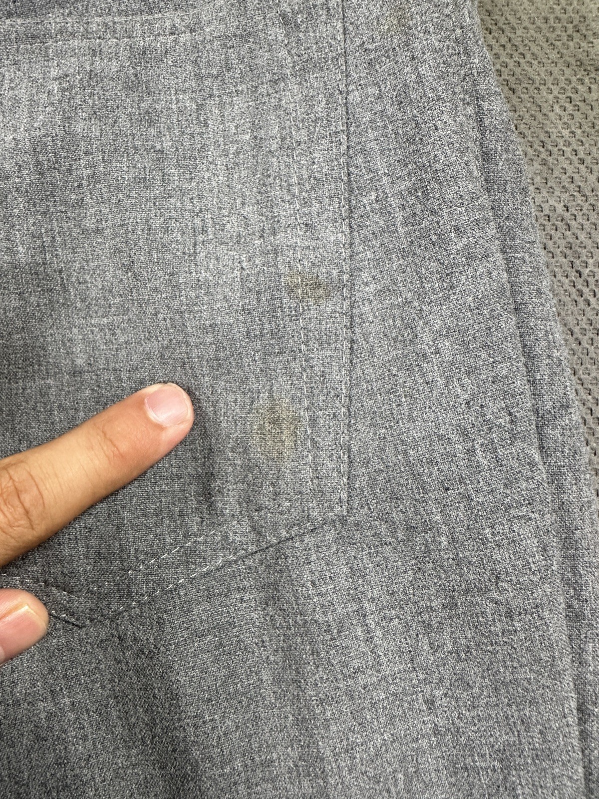 Alberto Comfort Fit Mens 52 Gray Relaxed Dress Pants Tom Ceramica