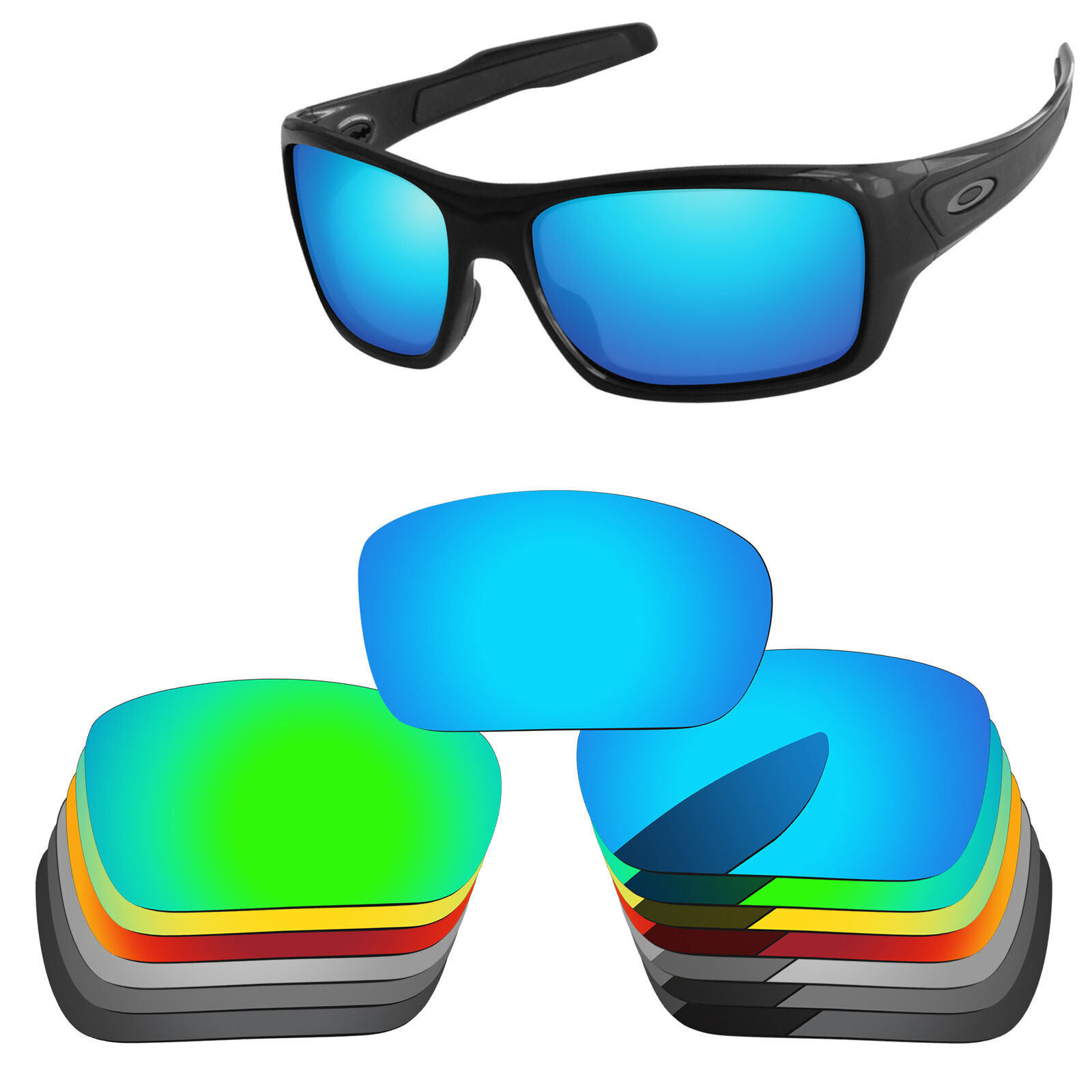 Lensology Polarized Replacement Lenses For-Oakley Turbine OO9263 Multi-Options