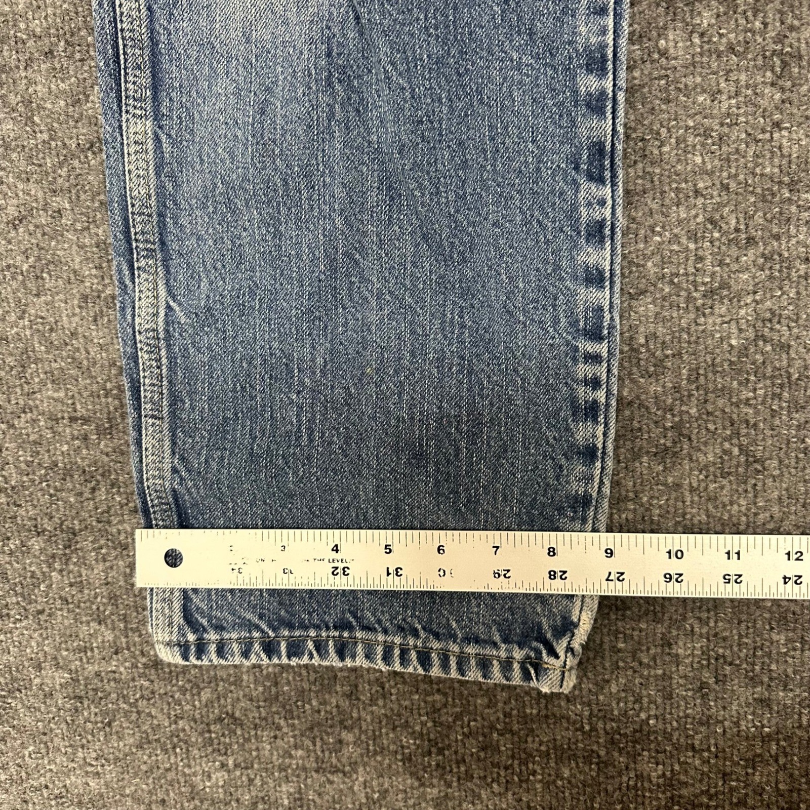 Dickies Carpenter Jeans Mens Size 30×30 Blue Light Wash Relaxed Fit Workwear