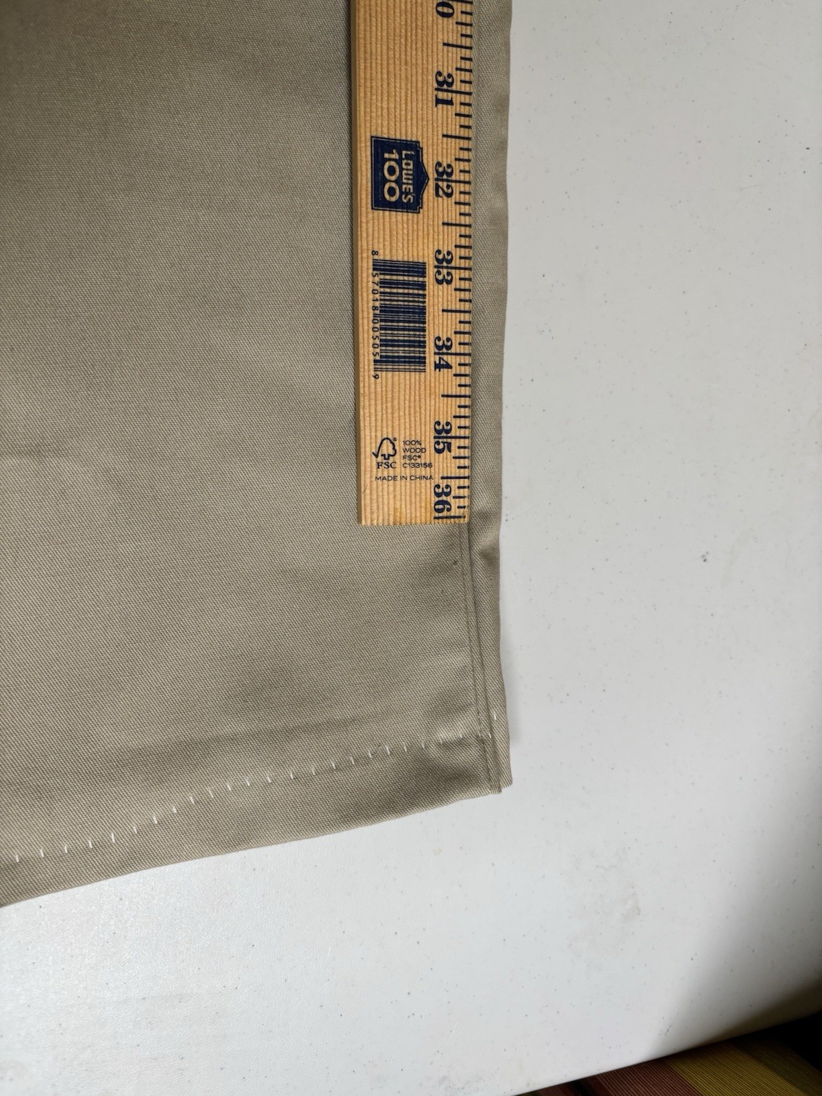 Cintas Comfort Flex Beige Cargo Work Pant Size 48 #270-62 Relaxed Fit Polyester