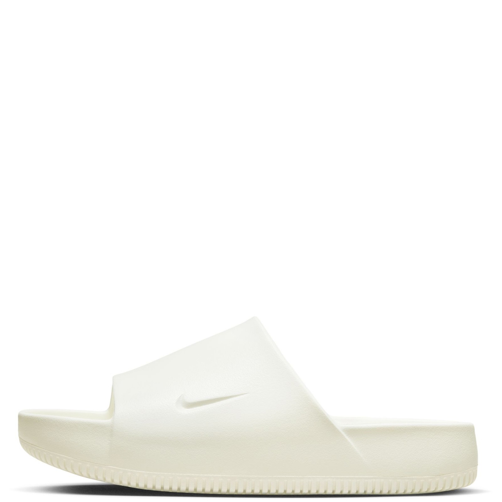 Nike Calm Men’s Slide Sandals, Contoured Foam, Water-Friendly White, Rubber