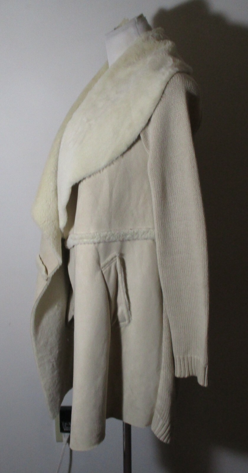 CLICHE Tan Faux Fur Faux Leather Jacket Women’s Size S