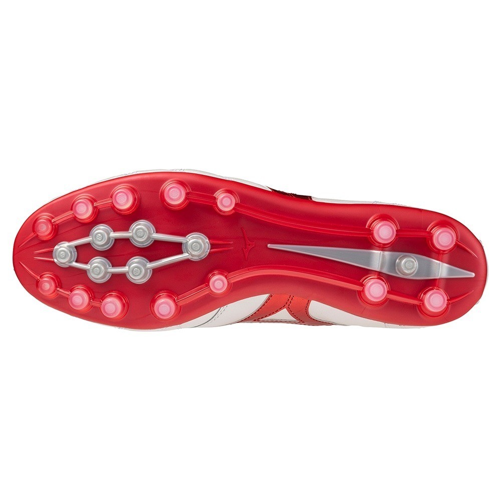 Mizuno Soccer Spike Cleats Morelia II JAPAN AG P1GA250360 White Red width;2E