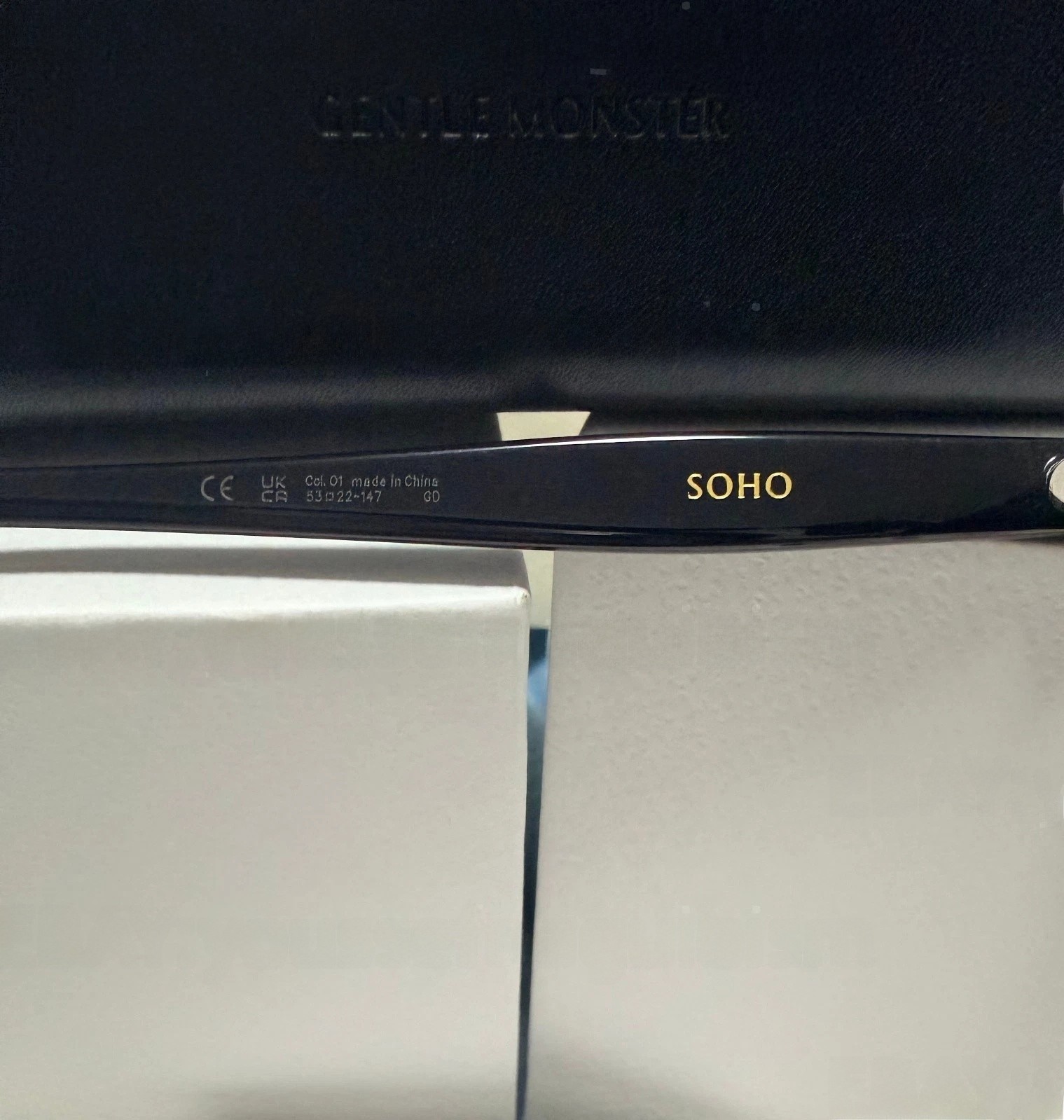 2026 GentleMonster Soho 01 Sunglasses Black Frame Black Lenses