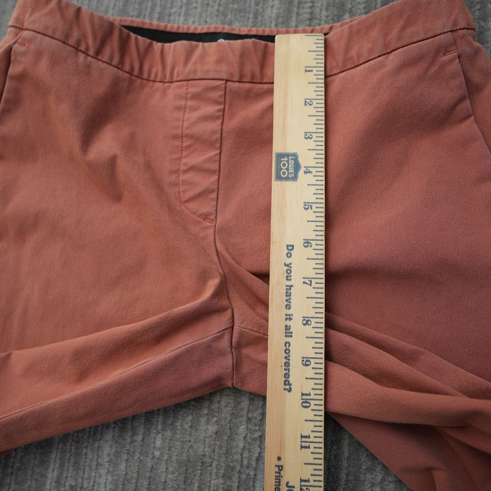 Theory Pants Women Pull On Cotton Nylon Made In USA Size 2 Measured 27.5×25.5