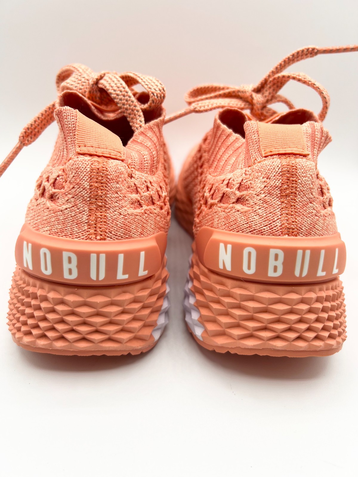 NoBull Allday Knit Sneakers /Trainers in Coral UNISEX US Size M6 / W 7.5