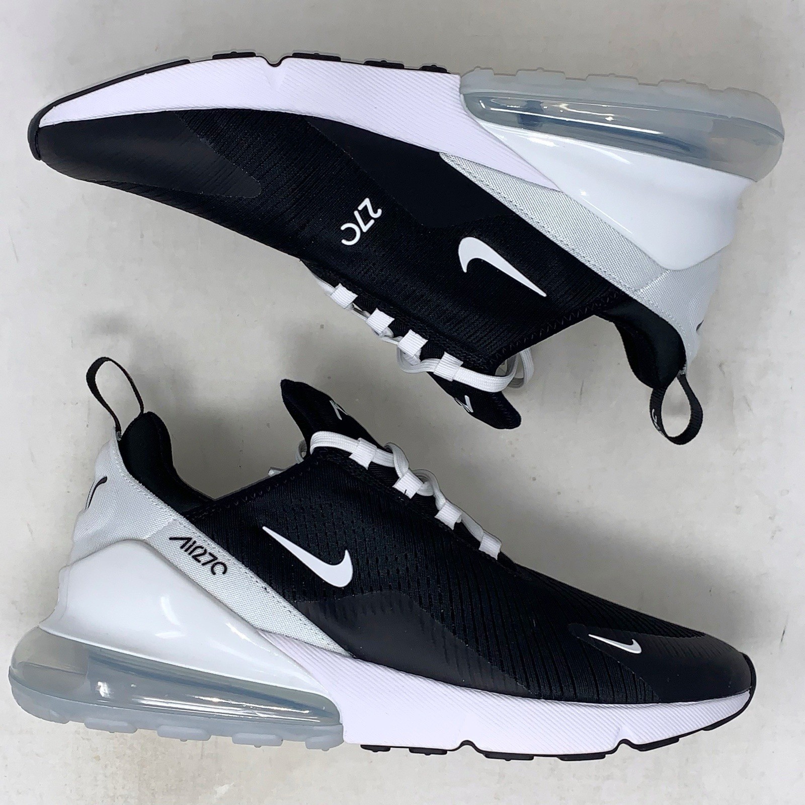 Nike Air Max 270 ‘Panda White’ Black Sneakers, Size 10.5 BNIB IQ8028-900 NBY