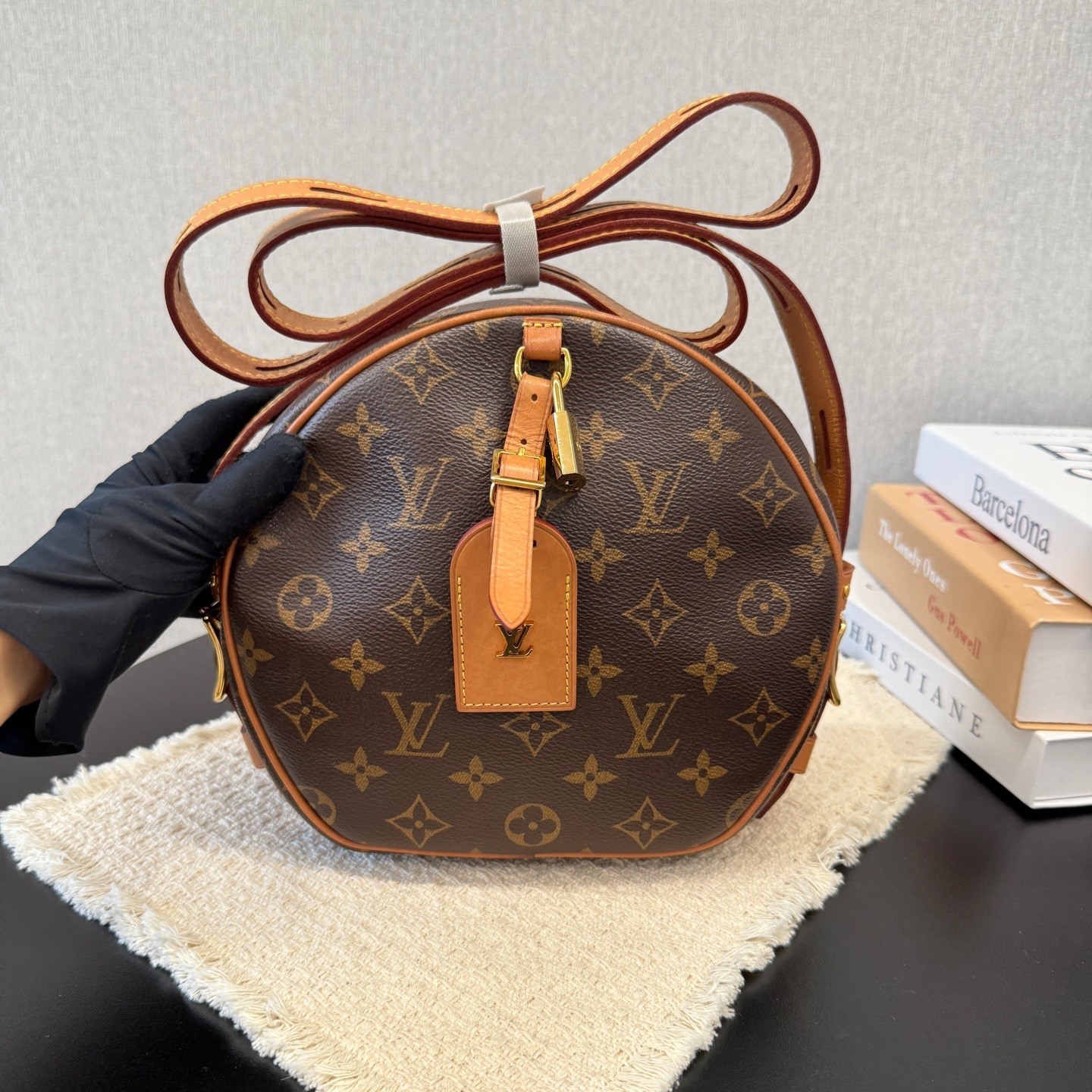 Louis Vuitton Pre-Owned Authentic Round Crossbody Bag 20*8*22.5cm