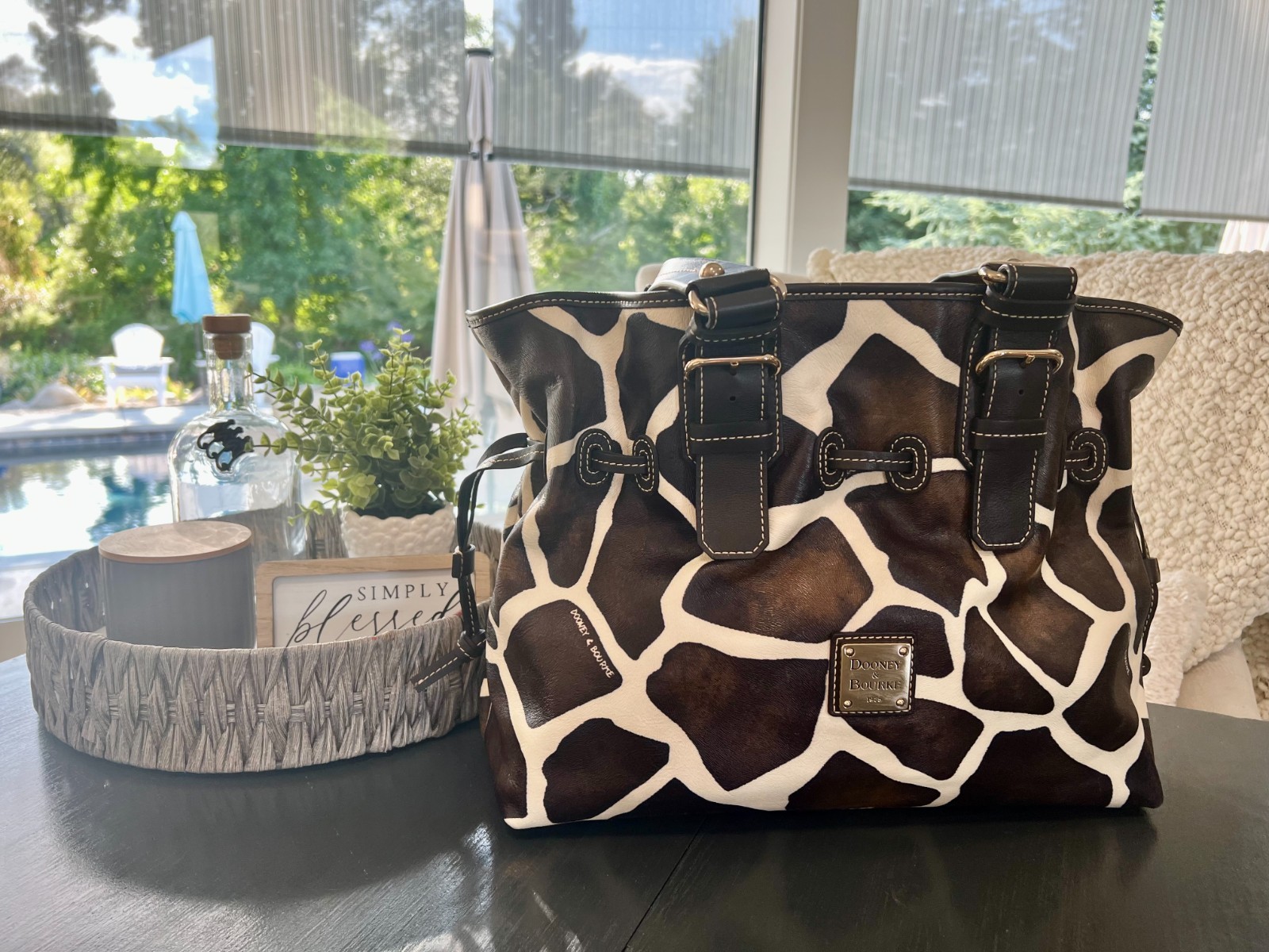 Dooney & Bourke NWT Chiara Medium Satchel | Rare Giraffe Print Collection