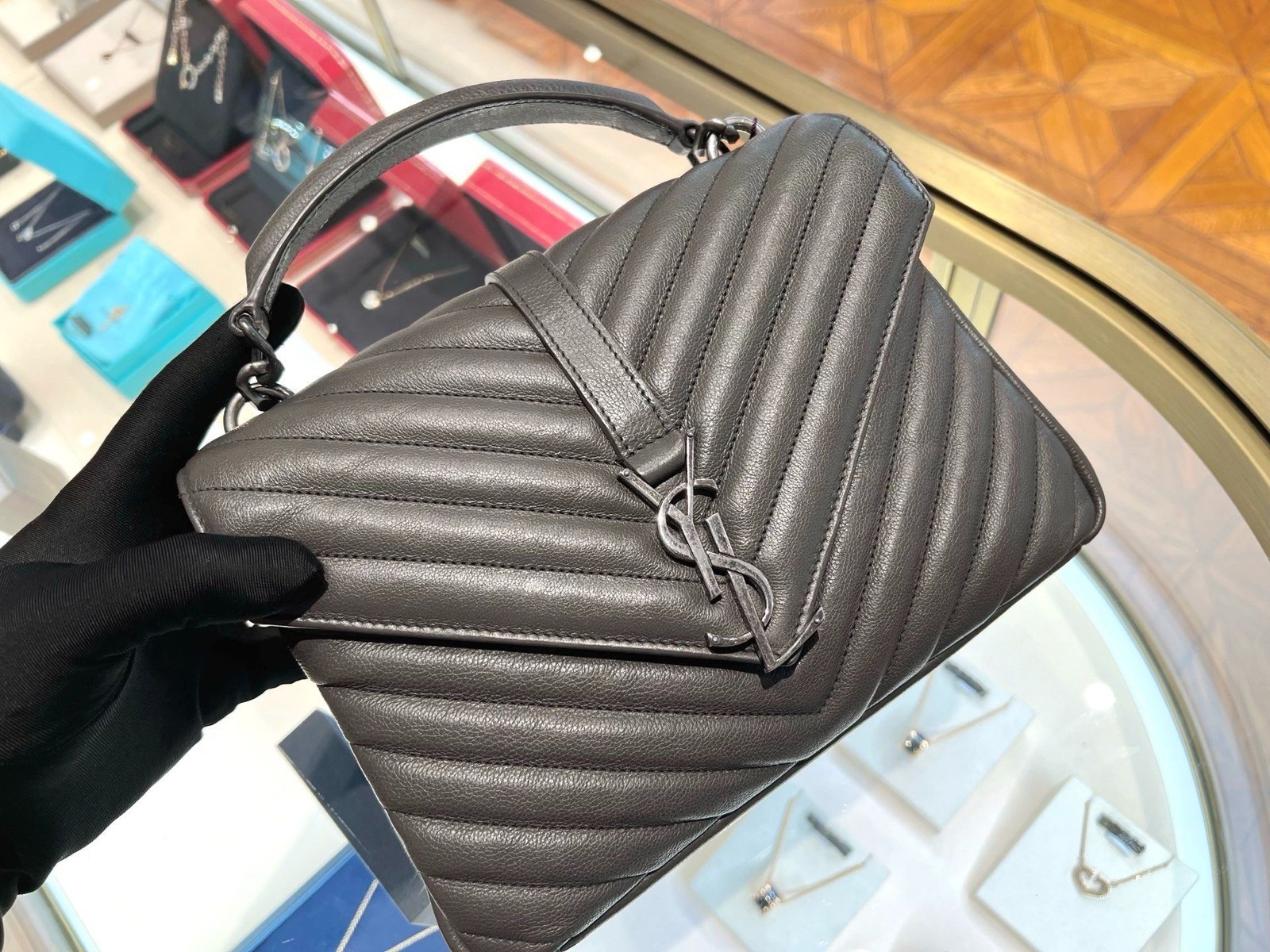 Saint laurent Pre-Owned Authentic MONOGRAM COLLEGE Collection Messenger Bag