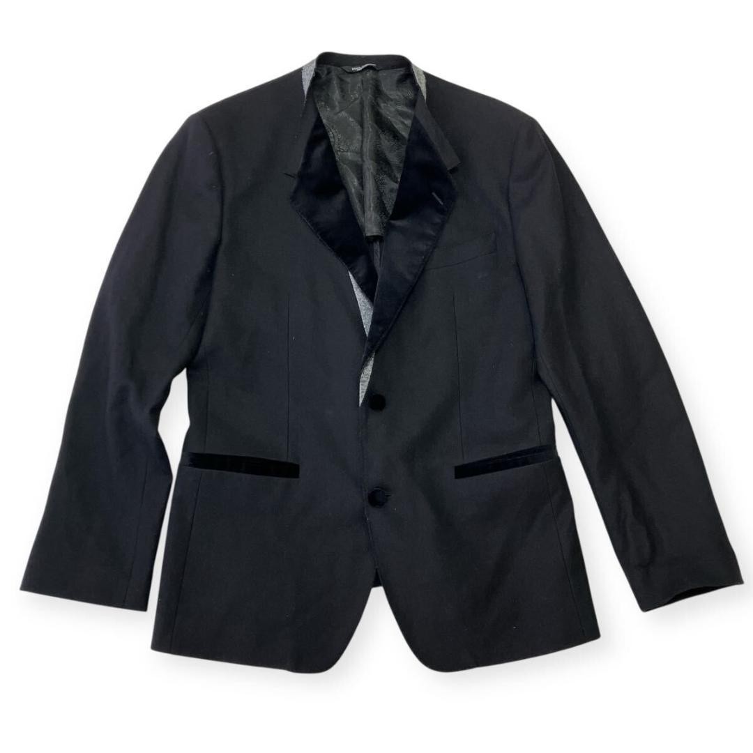 Dolce & Gabbana Black Paisley Tailored Tuxedo Jacket Blazer IT50 US40 L Men Top