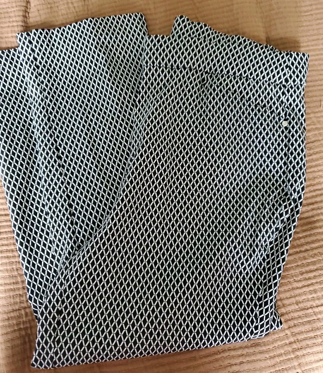 Rafaella Pants Womens Size 10 Black White Pull On Soft Stretch Capri Comfort