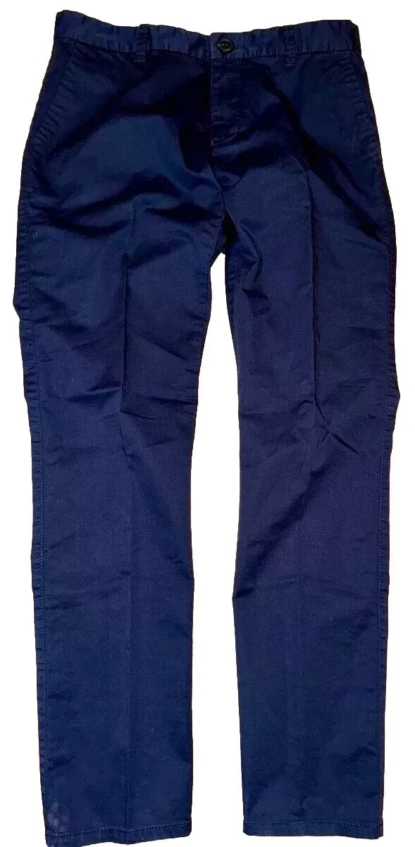 Emporio Armani Boys Pants Size 11 Blue 97% cotton 3% Elastan