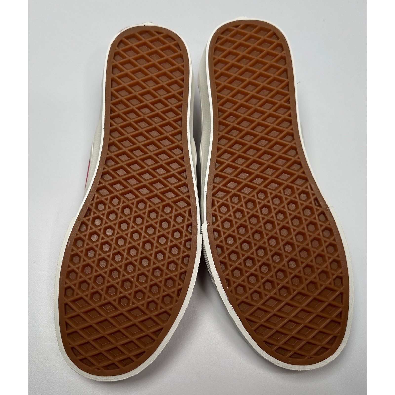 VANS Classic Slip-On Shoes Checkerboard Honeysuckle Size M6 W7.5 NIB #01S