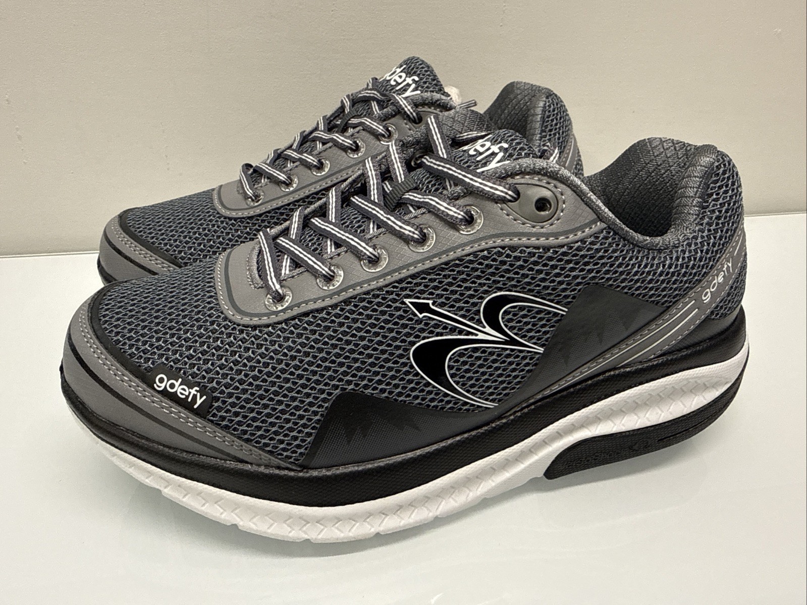 GDefy Gravity Defyer Mighty Walk Gray/Gray * TB9024FGS * Women’s 7.5 X-Wide