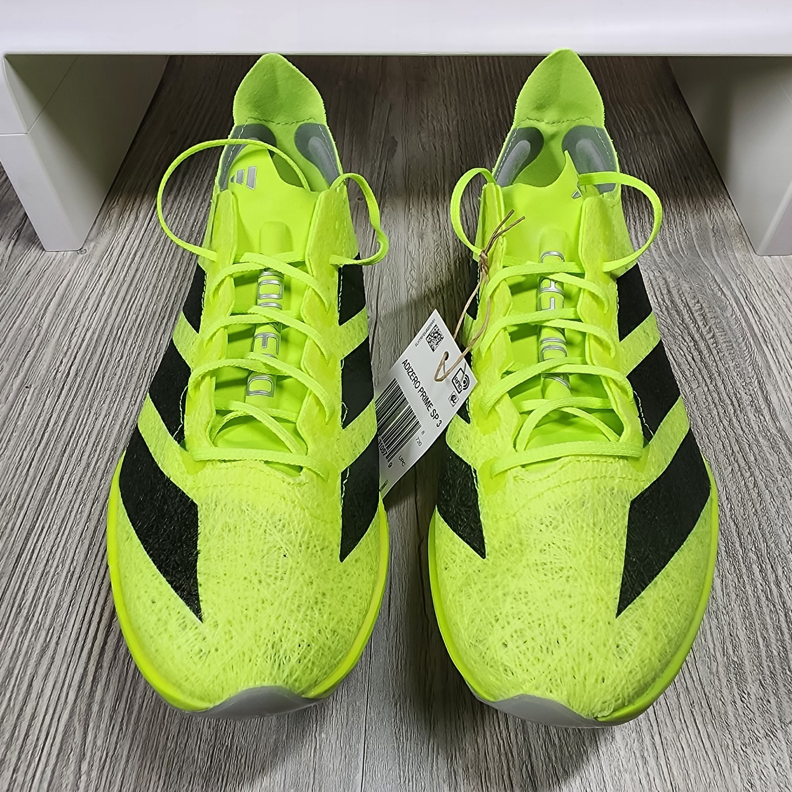 Adidas Adizero Prime SP 3 Track Spikes Green Mens Size 8.5 New IH5800