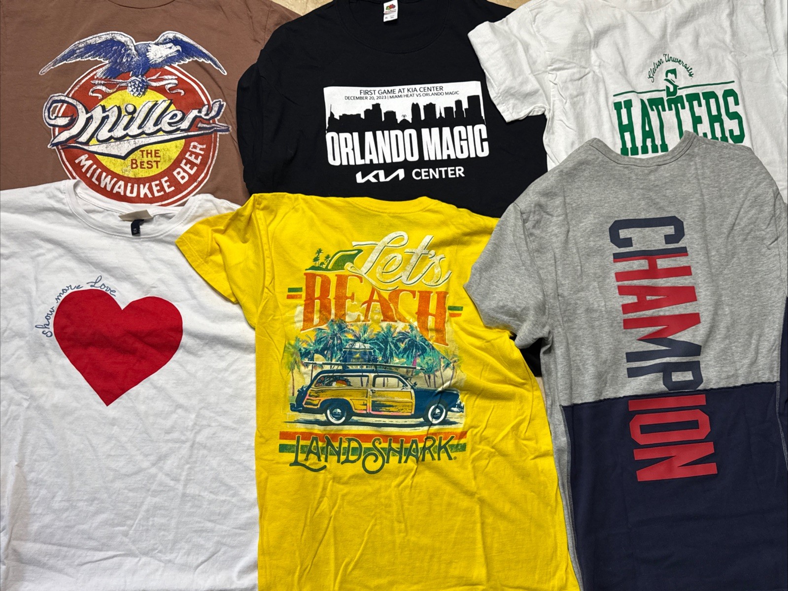 (48 Pc) Random Lot of Graphic TShirts Mixed All Sizes USA Brands Vintage Sports
