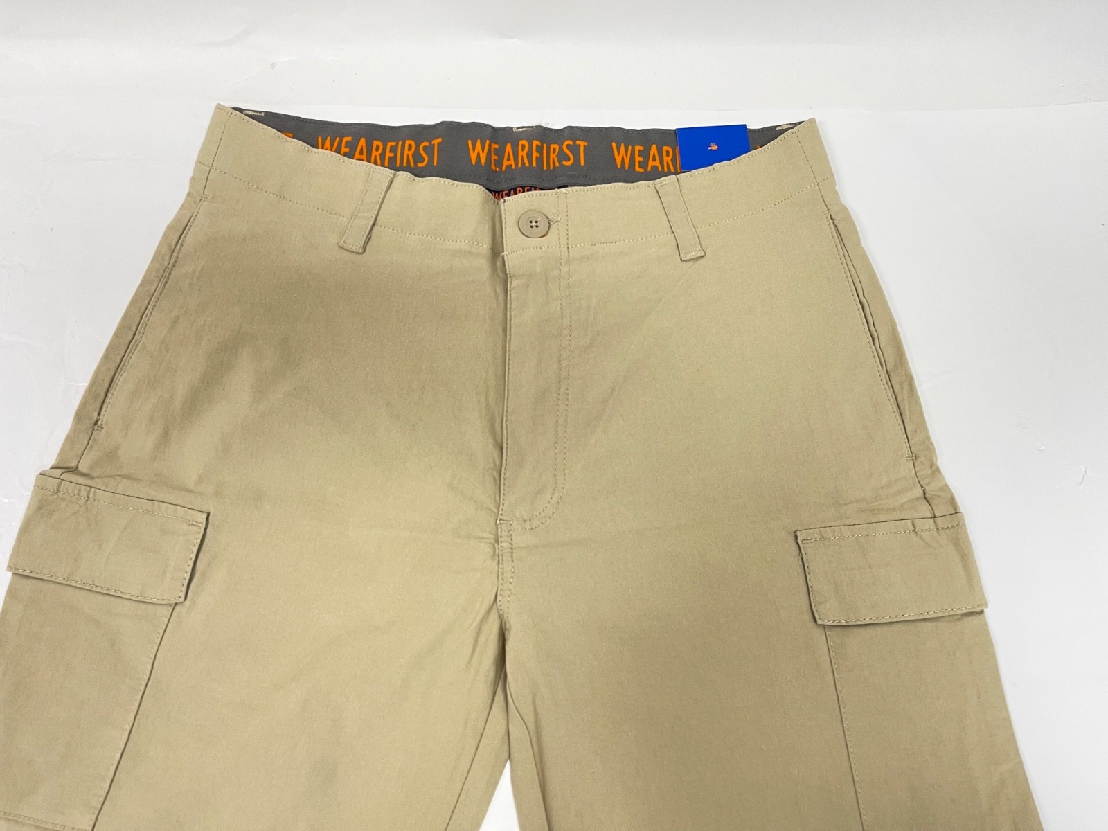 WearFirst Men’s TAN Classic Fit Stretch Waist Cargo Shorts NWT Choose Your Size