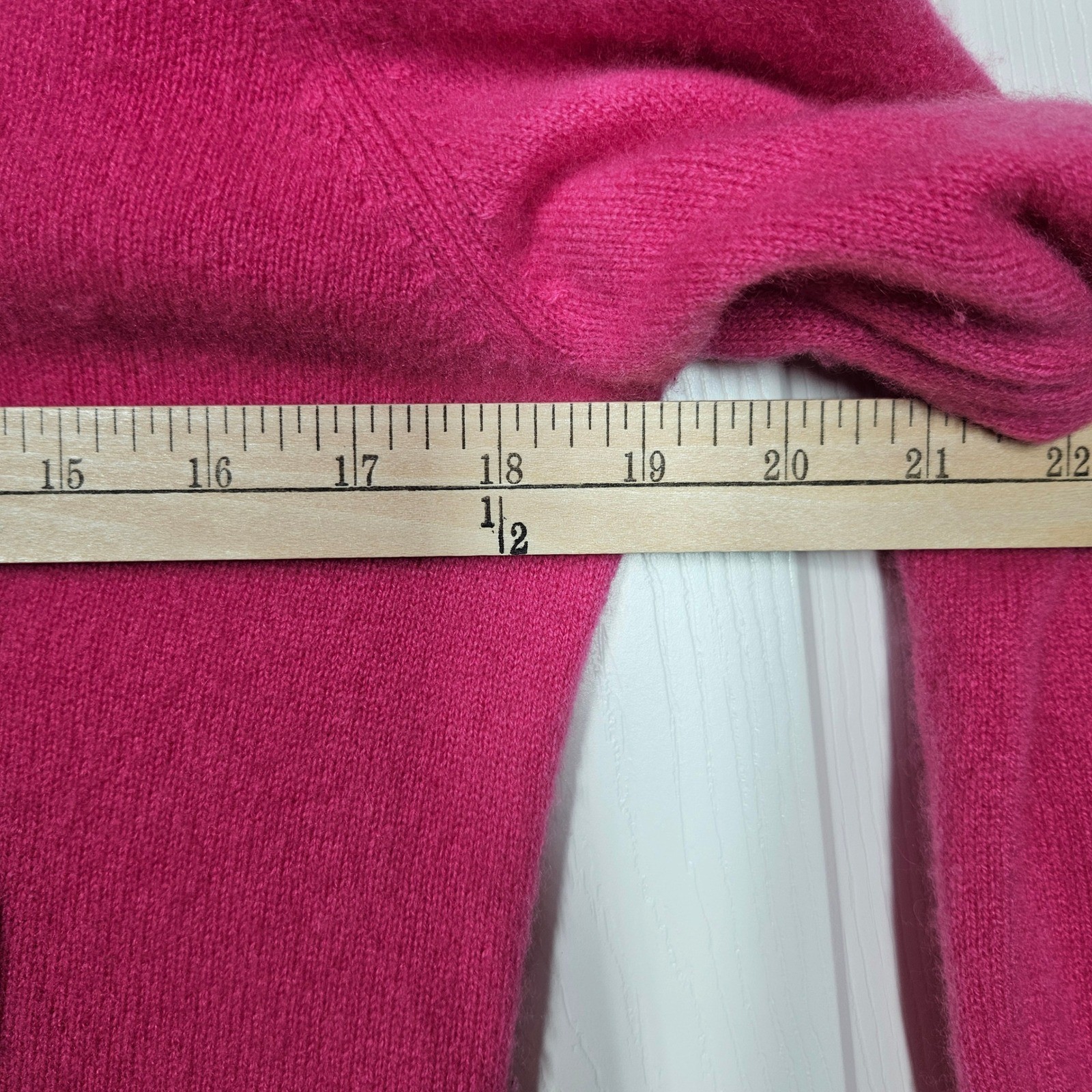 Charter Club Luxury 100% Cashmere Sweater Womens Large Pink V-Neck Soft Cozy
