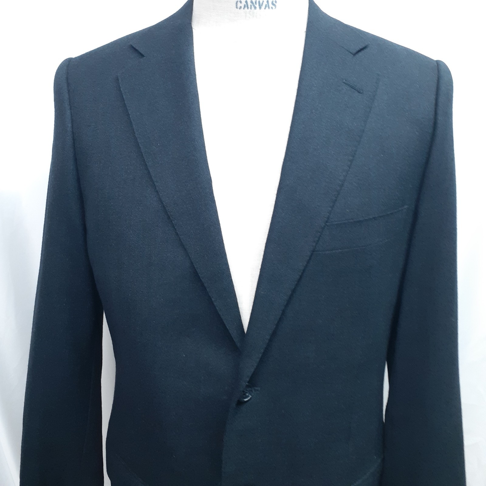 Corneliani Men’s Blazer US 38 39 40 EU 50 R Wool Blue Sport Coat Jacket 2 Vents