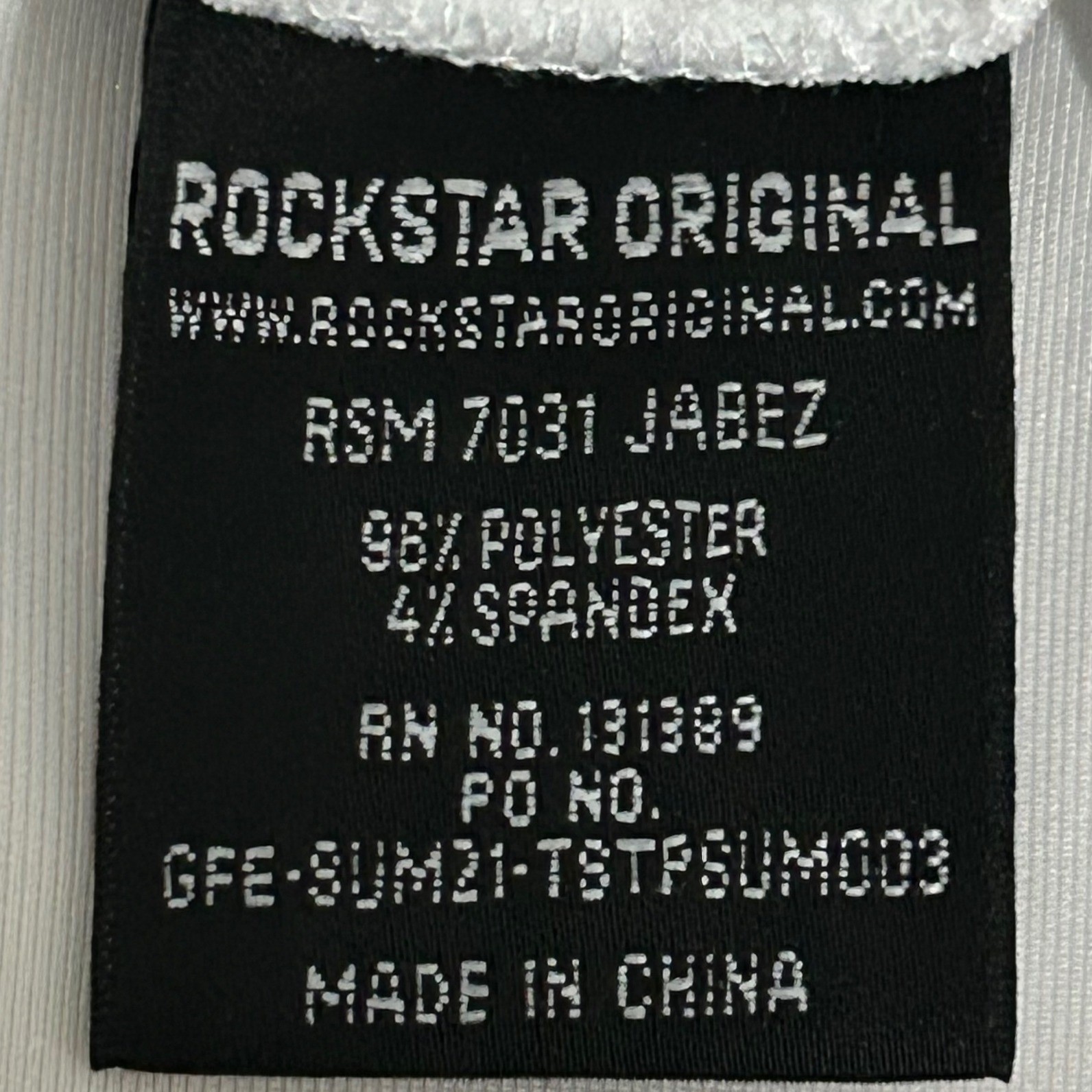 Rockstar Original Jabez Track Pants Men M White Red Blue Moto Streetwear Joggers