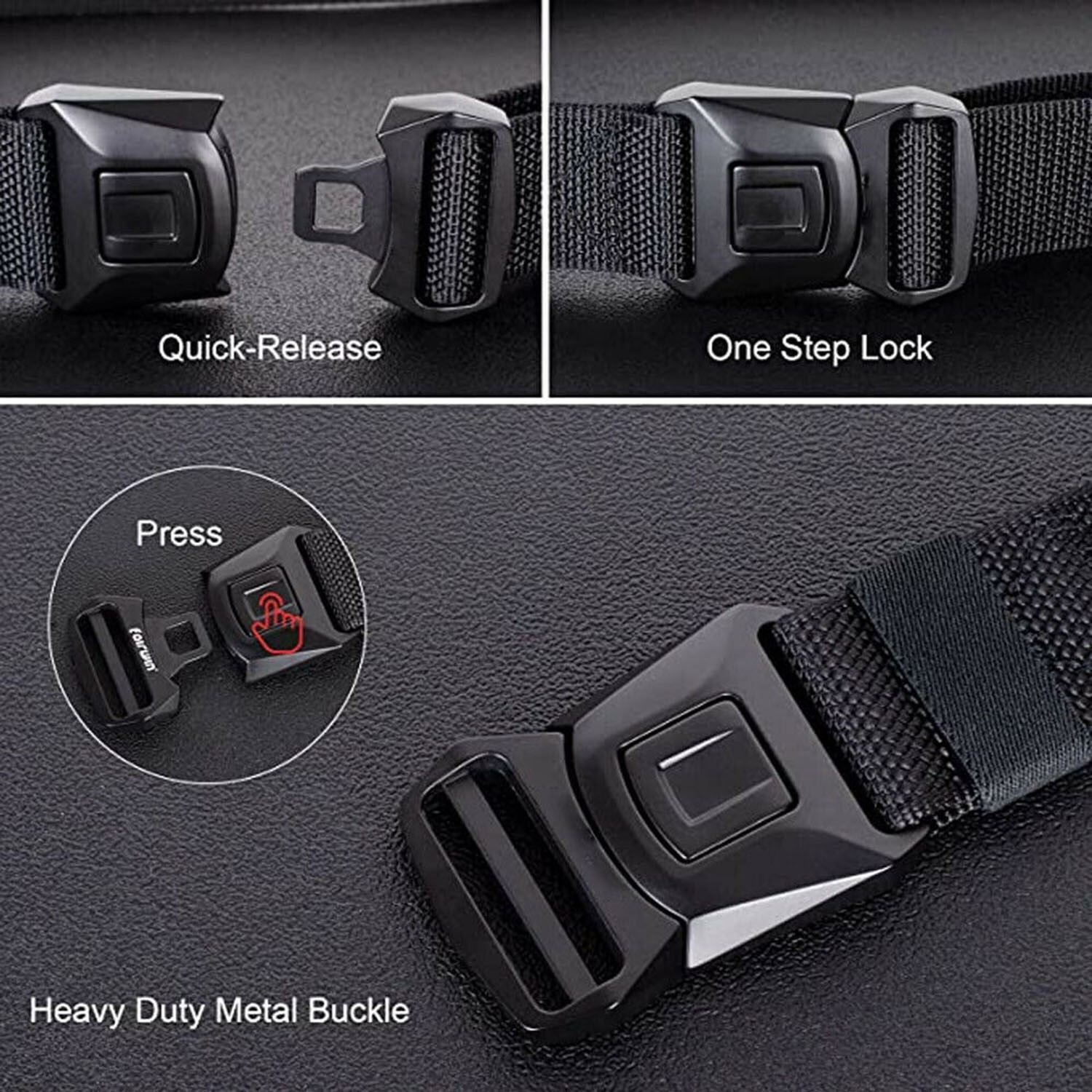 Lightweight Rigid Nylon Belt: Instant-Release Alloy Buckle, Breathable Comfort