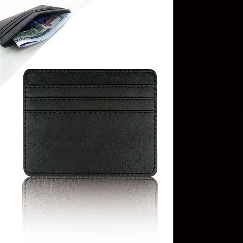 PU Leather ID Card Case – Slim Multi-Slot Holder for Bank/Credit Cards