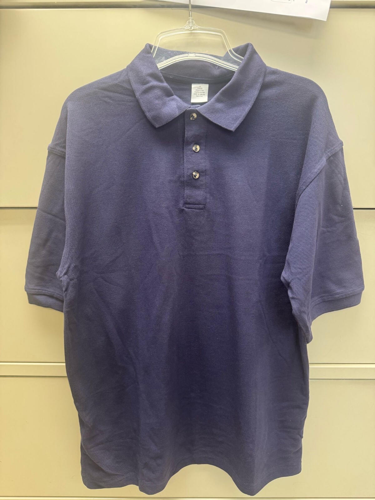 Men’s Pique Polo Shirt, Navy