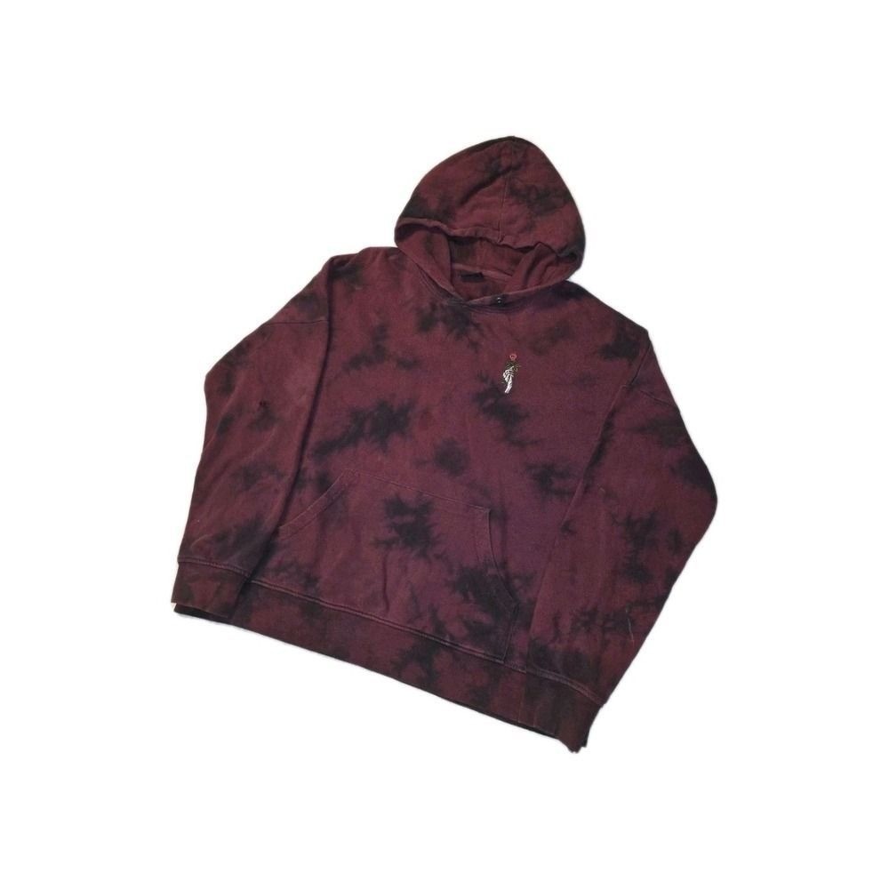 Empyre Fredia Skeleton Hand Cotton Tye Dye Size L Pullover Drawstring Hoodie