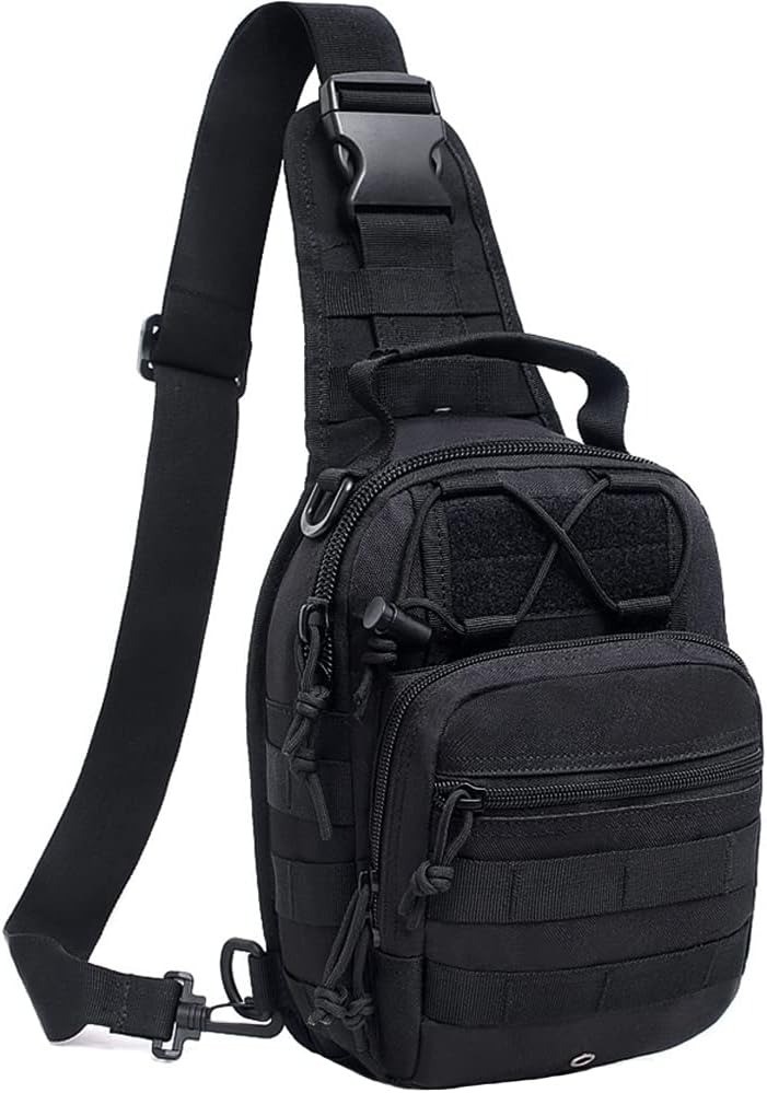 Tactical Sling Shoulder Backpack Outdoor MOLLE Military Men Crossbody Chest Bag