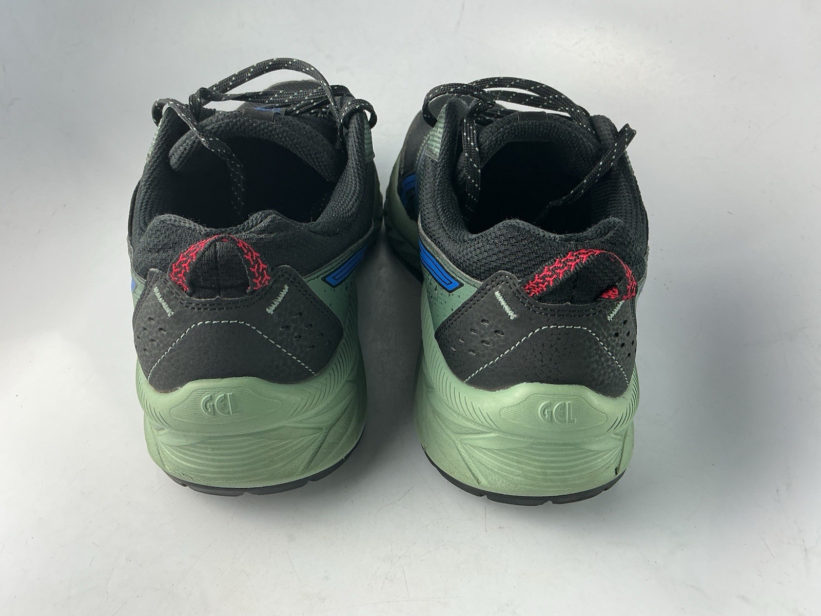 Asics Gel-Venture 9 Running Shoes Black/ Blue Sage Green Men’s Sz 9.5 Extra Wide