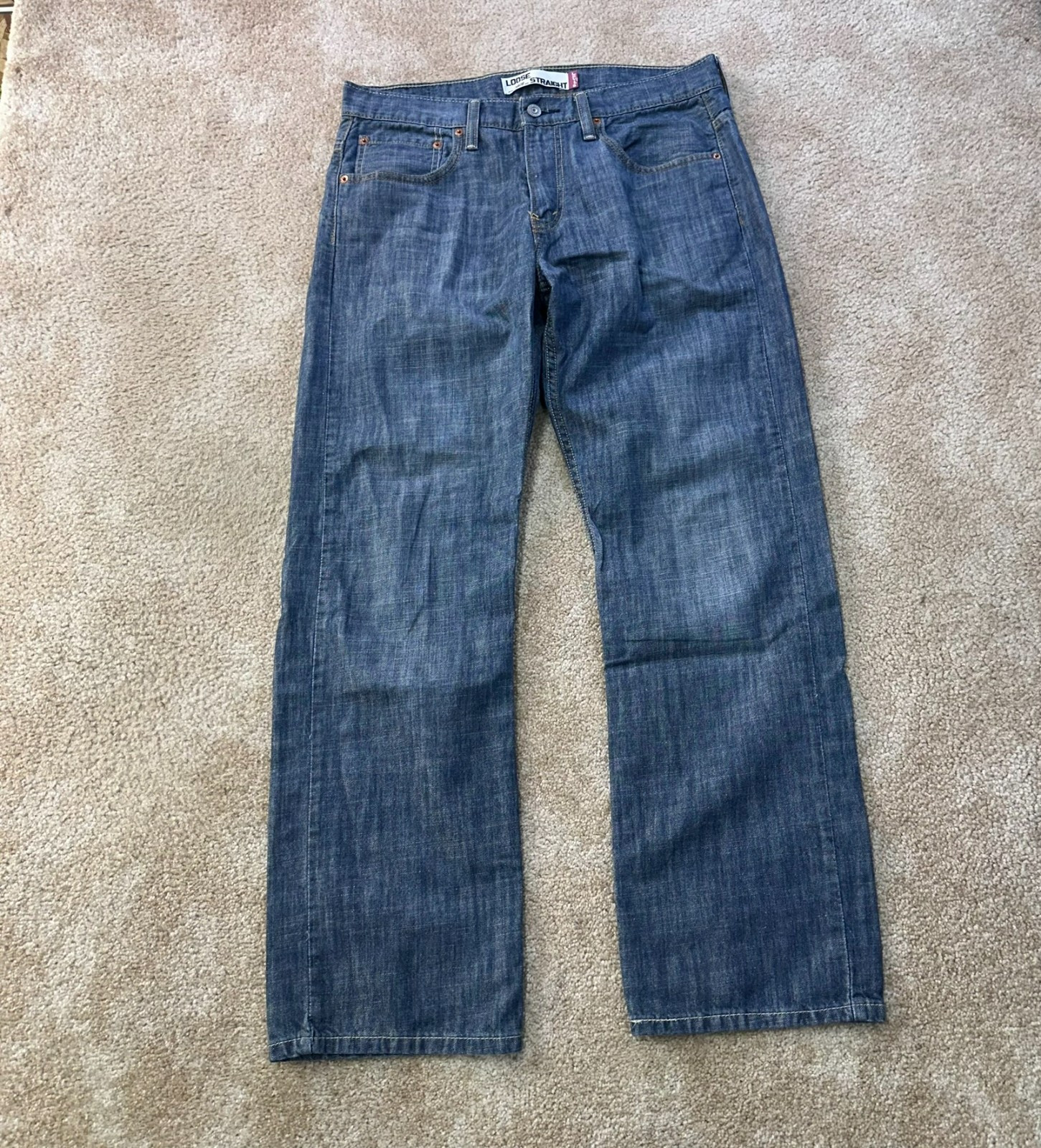 Levi’s 569 Loose Straight Jean’s Men’s 32×32 Pants Blue Denim Baggy