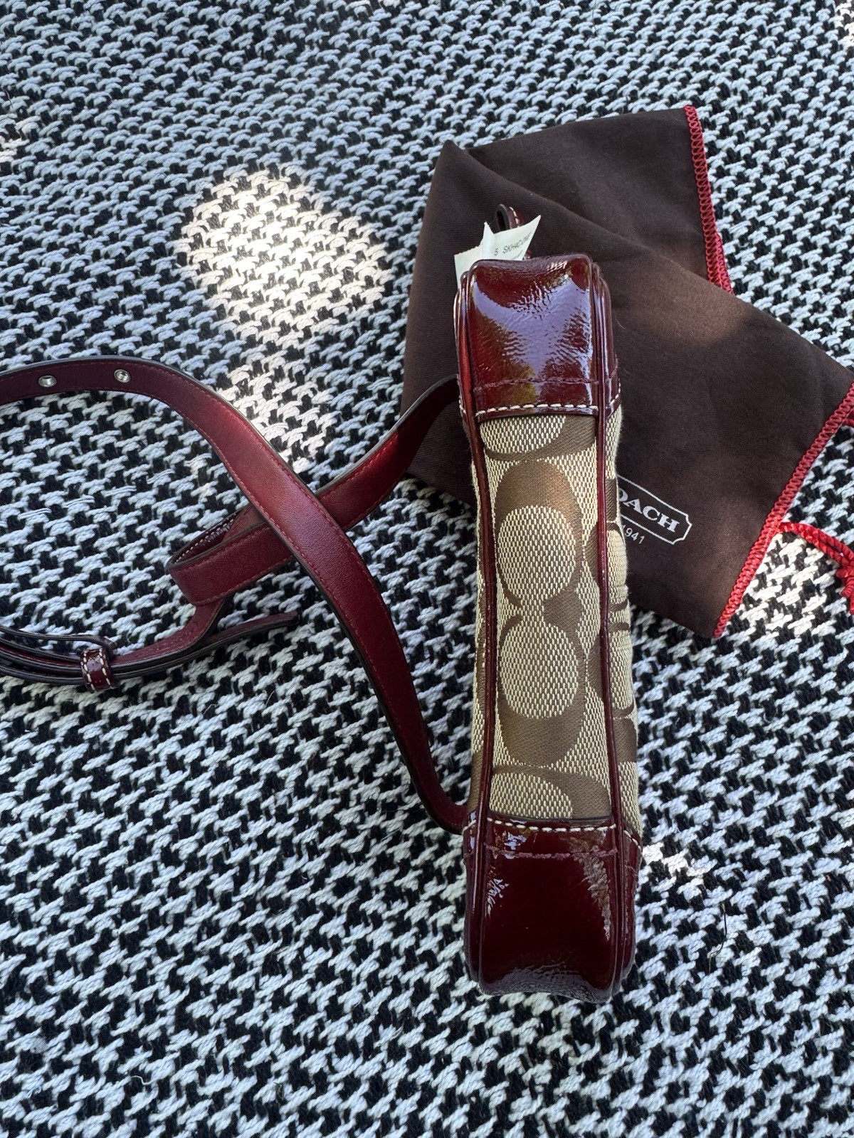 NWT COACH Hamptons Signature hip Belt Bag – Khaki & Crimson