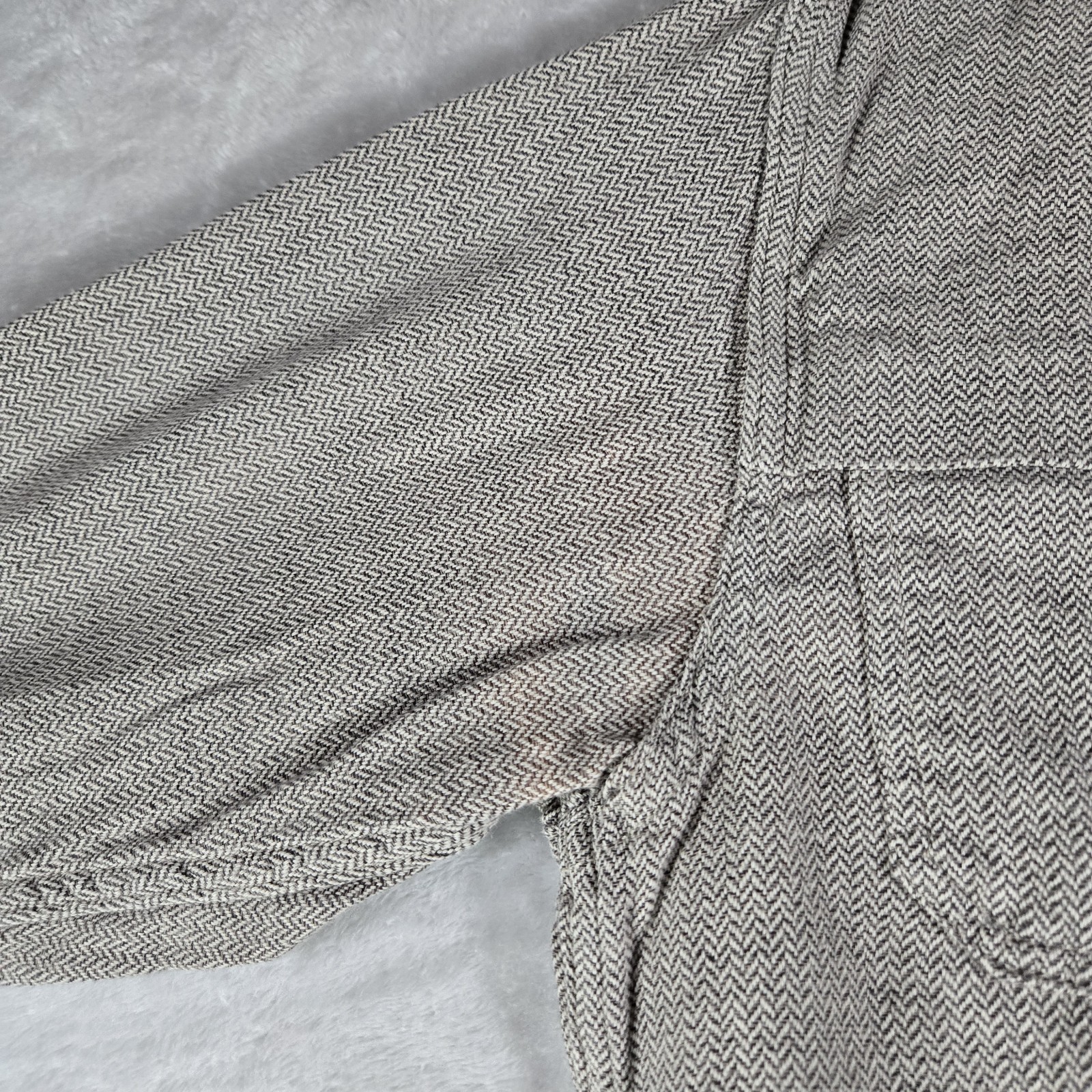 3sixteen Cotton Flannel Mens Size Medium Button Up Herringbone Pattern Read Des!