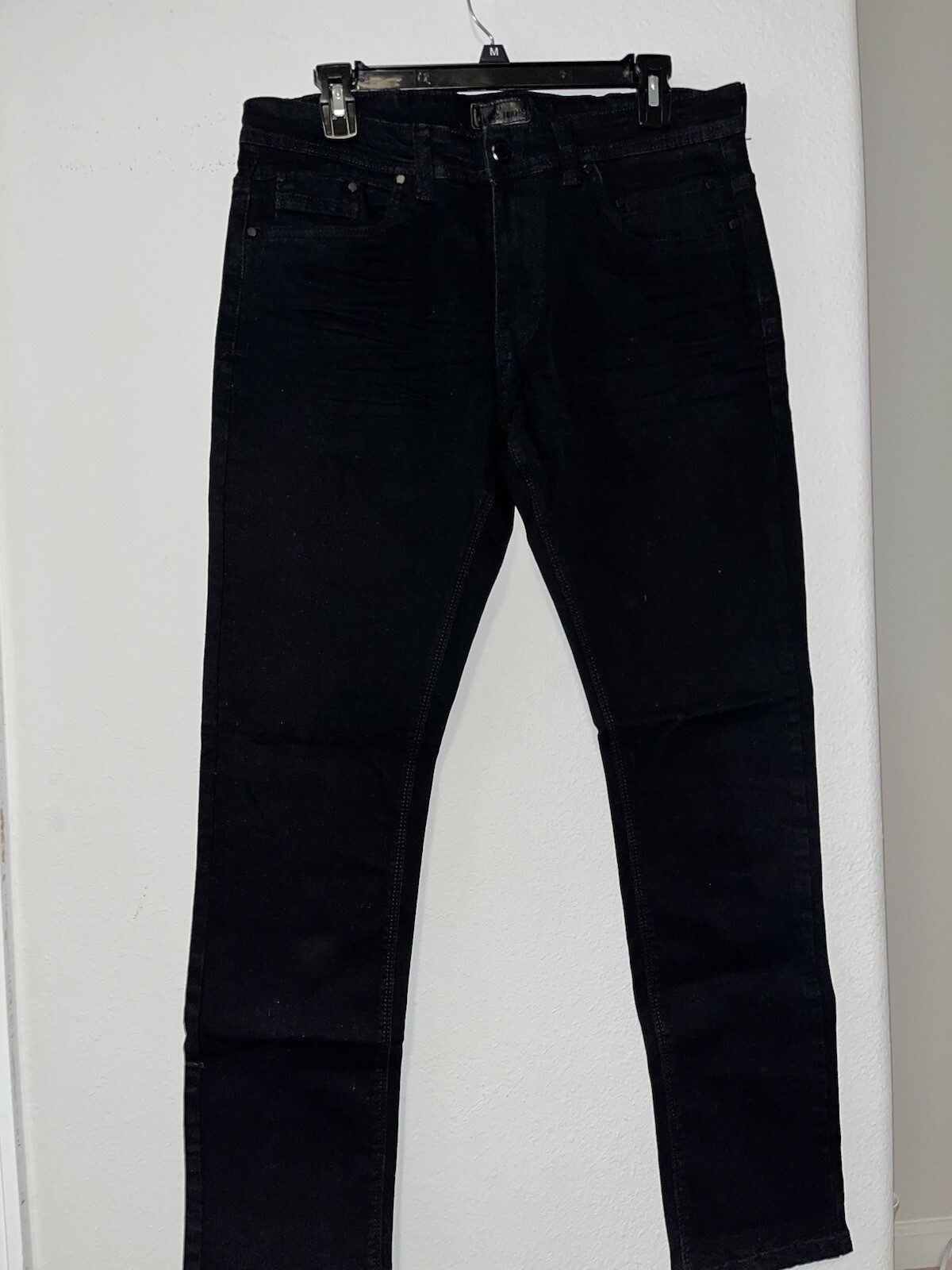 Steve’s Jeans Boys Jeans Size 32 x 32 Black Cotton Blend Denim Skinny Fit