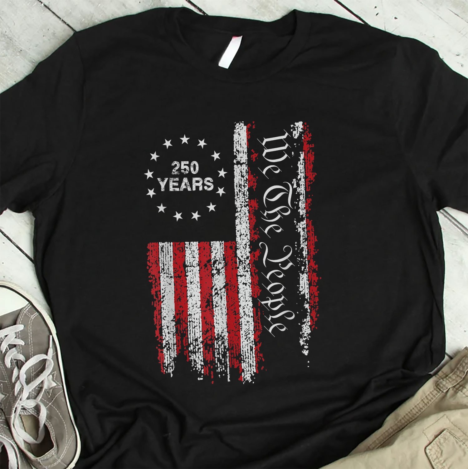 250 Years America Freedom Anniversary Independence Day Patriotic T-Shirt