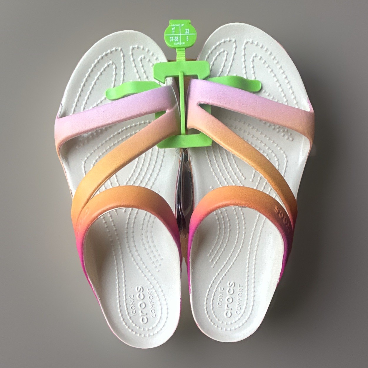 Crocs Women’s Kadee II Sandal Multicolor Ombre US 7