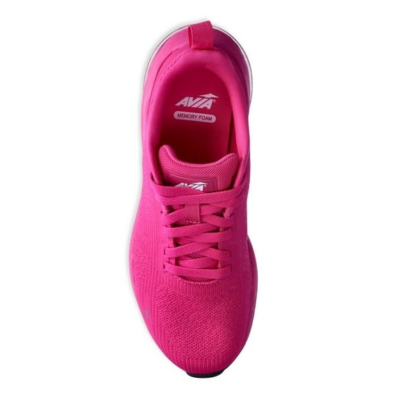 Avia Women’s Lace-Up Air Cushioned Midsole Pink Athletic Low-Top Sneakers: 6-11