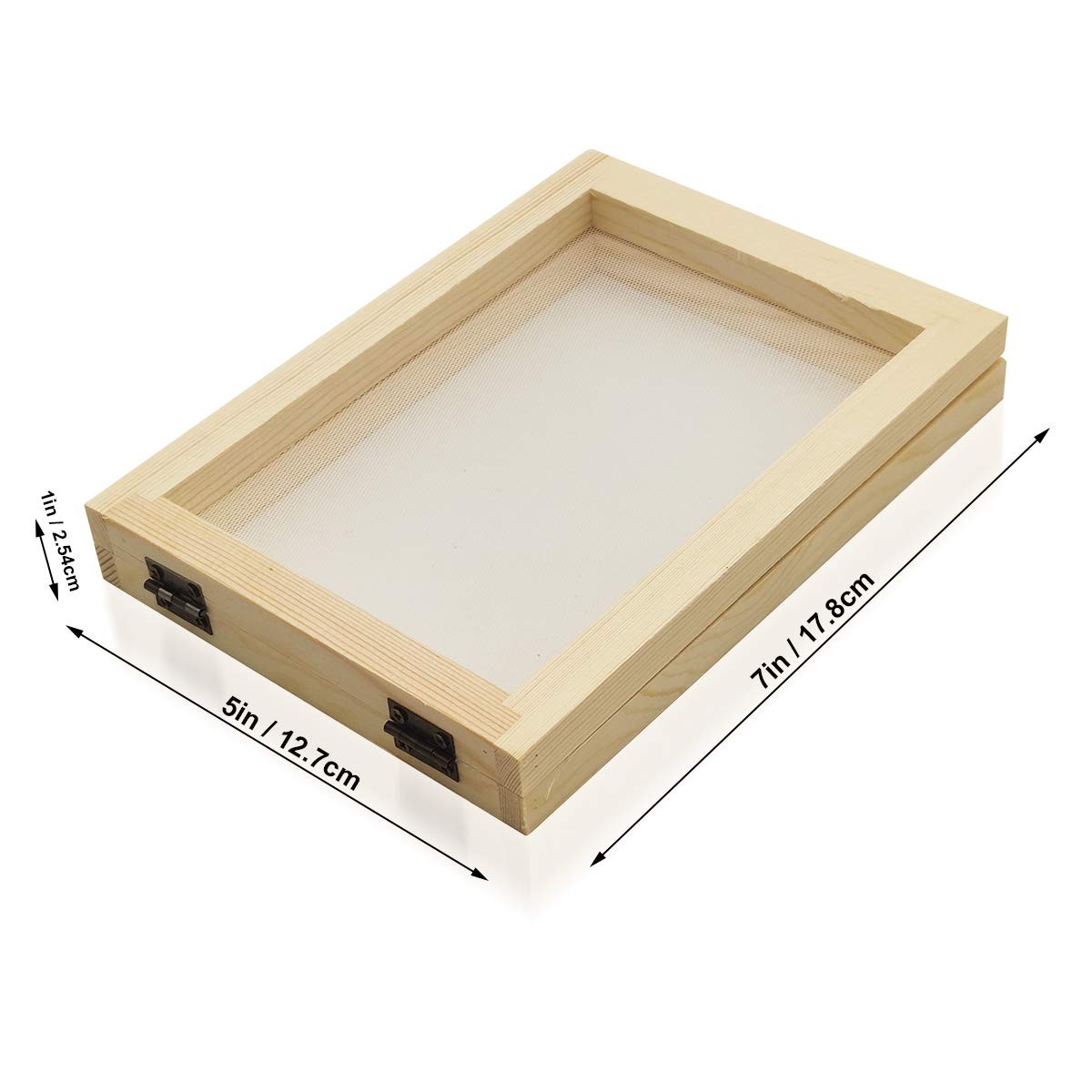 Worown A6 Size Paper Making Screen, Natural 5*7 inch, wood color