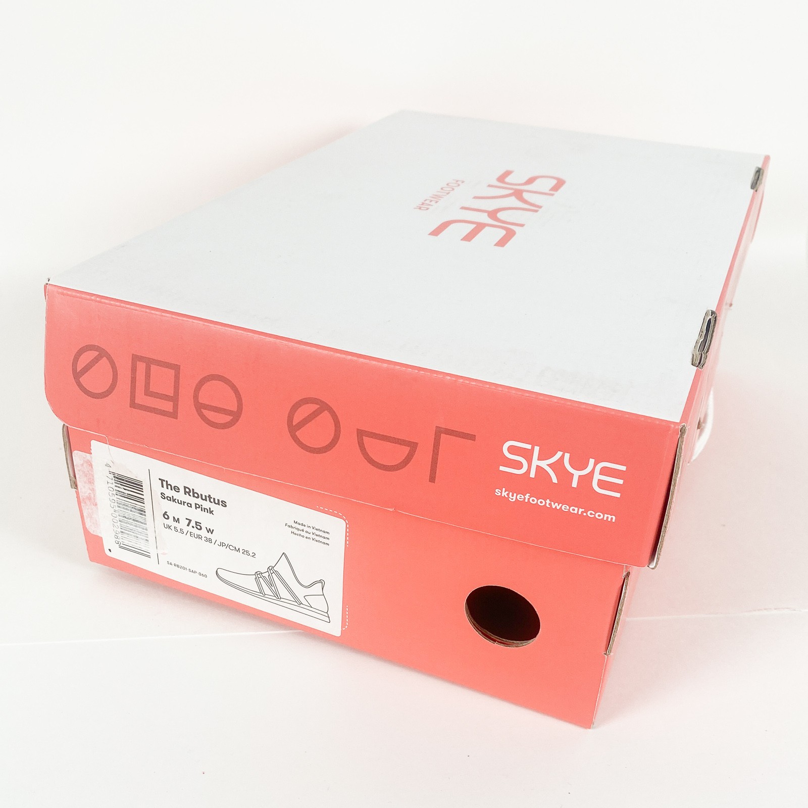 NWT SKYE Footwear The Rbutus Sakura Pink Premium Slip On Sneaker Box W7.5 M6 NOS