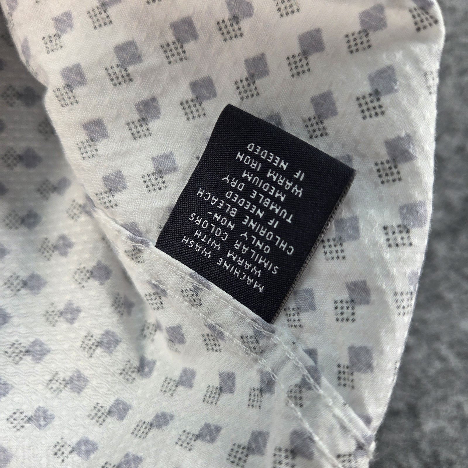 Hart Schaffner Marx Shirt Mens 2XB Big White Button Down Long Sleeve