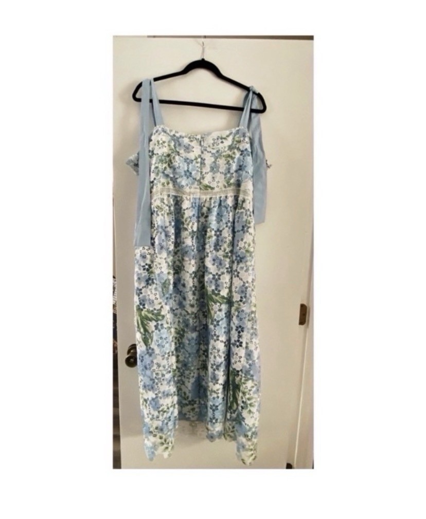 ARULA Altar’d State White Floral Lace Midi Dress Size 1X