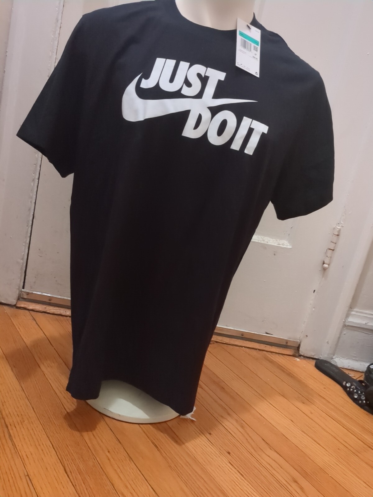 Nike TEE Just Do It Short Sleeve Crew Neck Mens Size XL Black AR5006-011 New