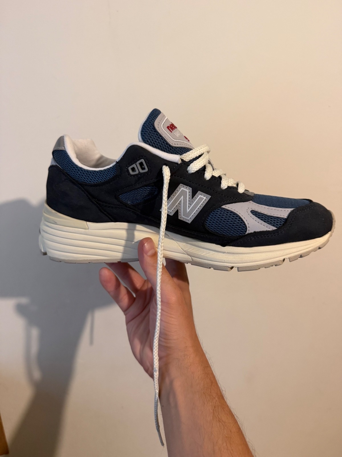 Size 7 – New Balance 991v2 Made in England Vintage Sport Pack – Navy