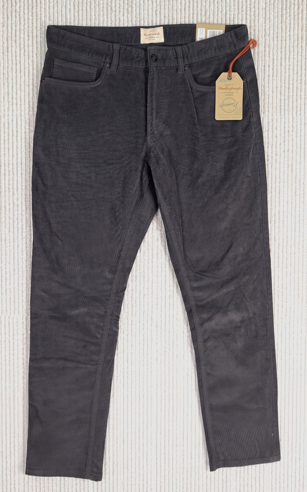 Weatherproof Vintage Men’s Forged Iron Gray 5 Pocket Corduroy Pants Size 33 x 32